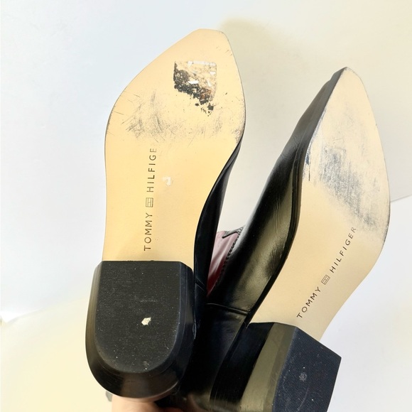 Vintage Tommy Hilfiger Red & Blue Logo Heeled Cowboy Boots ❤️💙 - Picture 10 of 11